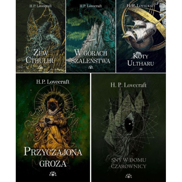 PAKIET: H.P. Lovecraft - 5 książek (Oprawa miękka)