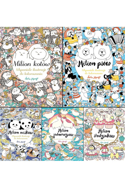 Pakiet: milion kolorowanek - Mayo Lulu (oprawa miękka)