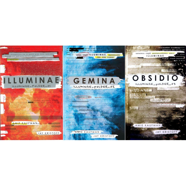 Pakiet: Illuminae + GEMINA + OBSIDIO - Amie Kaufman, Jay Kristoff (oprawa twarda)